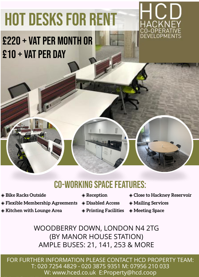 Dedicated Desk & Hot Desk Spaces